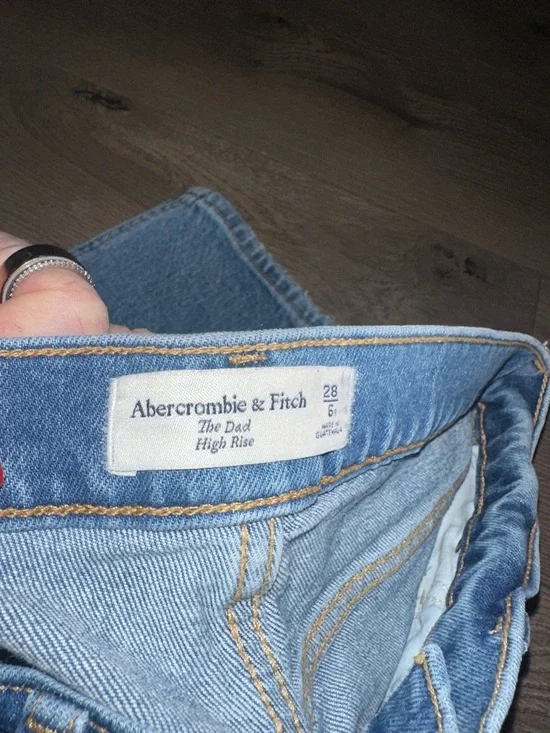 Abercrombie & Fitch Light Blue High-Rise 'The Dad' Jeans - Picture 2 of 4